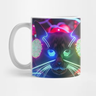 Bizarre xmas cat Mug